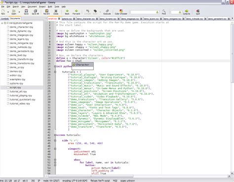 rpy in Event Editor folder) Support for DSE(Dating Sim Engine). . Ren39py editor
